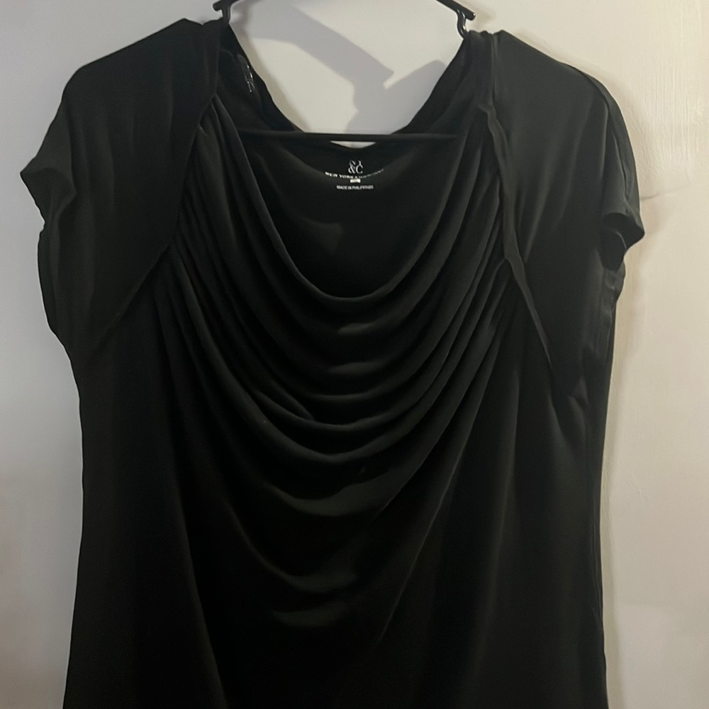 New York & Company short sleeve swoop neck top size XL